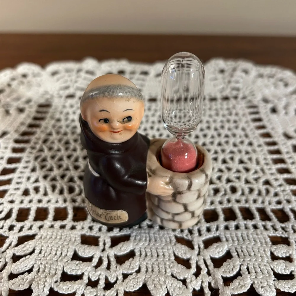 Friar Tuck Goebel Hummel West Germany Kitchen Timer Hour Glass - Picture 6 of 10